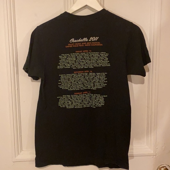 Coachella 2011 Black T-Shirt Lineup | Size S-M - Picture 4 of 5